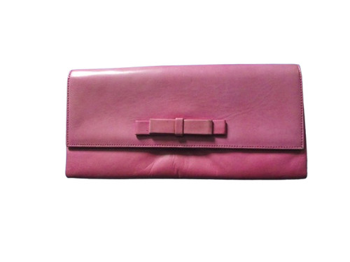 Pochette chevreau rose - chevreau,